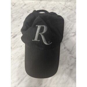 Black Rimmington Adjustable‎ Hat Embroidered R